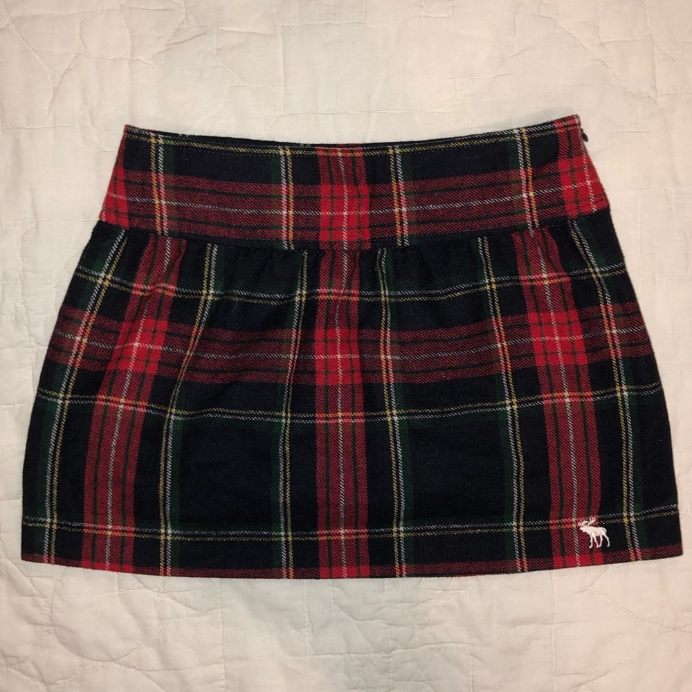 🎀Abercrombie & Fitch Plaid Wool Mini Skirt size
